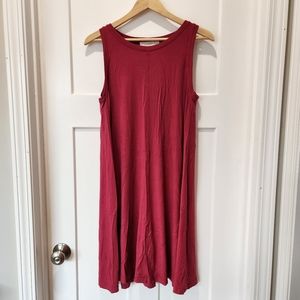 Berry swing dress from Loft